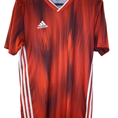 Adidas Mens  T-shirt Size S Red / White 