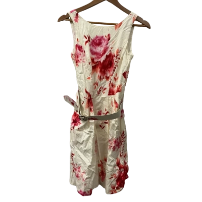 Cue Womens  Size 8 Sleeveless Dress Pink / White