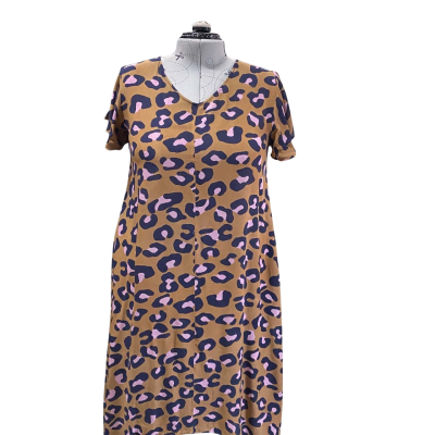 Ellis + Dewey Hi-low Hem Animal Print Dress Size M