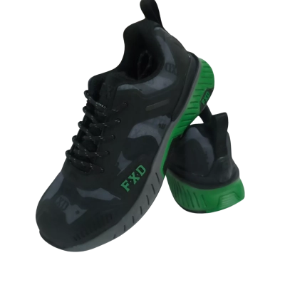 FXD WH-1 Camo/Green Lightweight Work Shoes Size 5US 