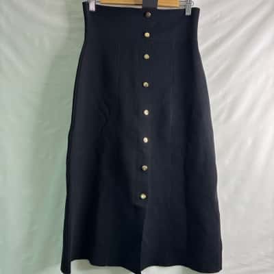 Portmans Womens  Size M Maxi Skirt Black  