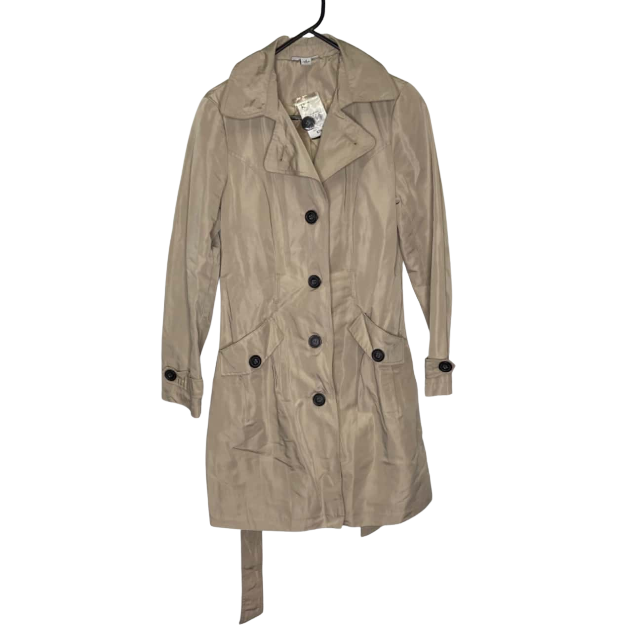 Rockmans Womens Size 8 Trench Coat Beige Stone BNWT RRP 79.99(s)