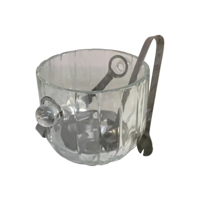 Personal Glass Ice Bucket Approx 10 x 16cm