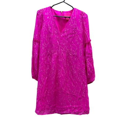 Lilly Pulitzer Hot Pink Silk Dress Size XS