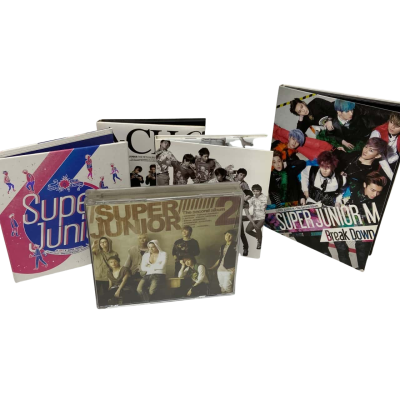 Collection of 5 Korean Boy Band “Super Junior” albums and photo booklets