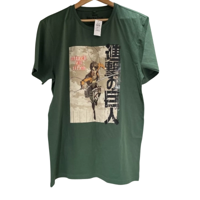 Attack Of  The Titans Tee Shirt in Green Size M
