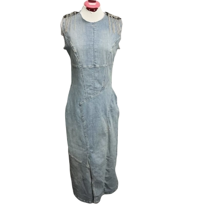 Zara Womens  Size L Denim Dress Blue 