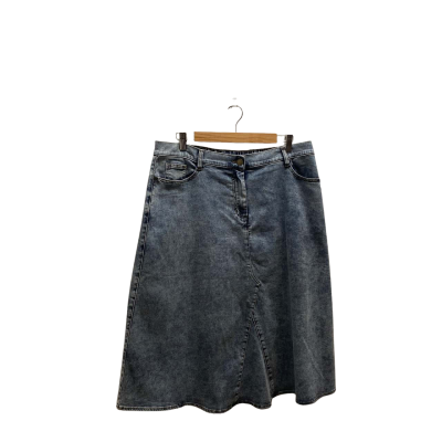 Blue Illusion Womens  Size XL Blue Denim Skirt 