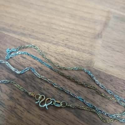 Unusual Link Necklace Stamped '925'