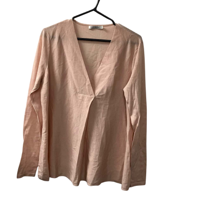 Sportscraft Women's  Size M Long Sleeve Top in Pale Pink  