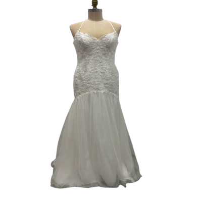 cosmobella Womens  Size 8 Wedding Dress White 