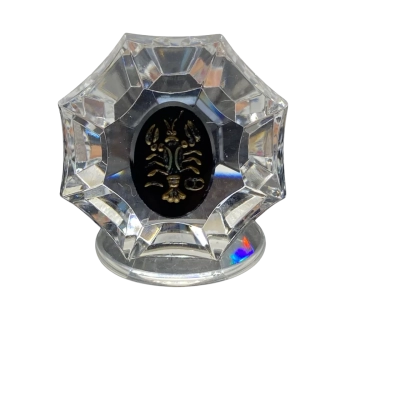Mini crystal Scorpio paper weight 