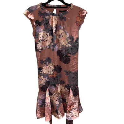 Portmans Womens  Size 14 Midi Dress Floral / Pink  RRP $119.95