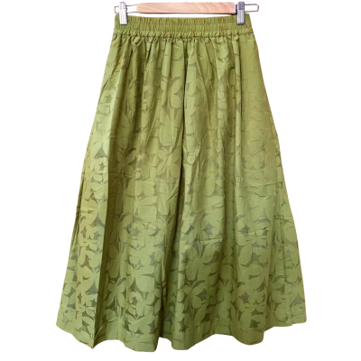 Gorman Olive Green Butterfly Patterned Skirt Size 8