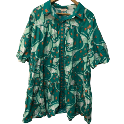 Gorman Size 14 Green Star Panther Dress