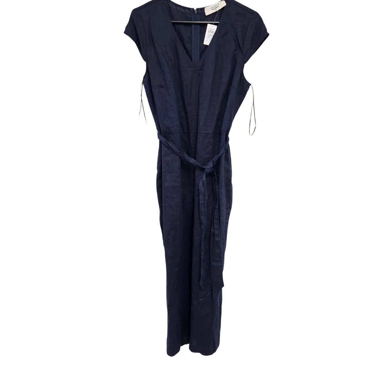 JacquiE Womens Size 12 Sleevless Jumpsuit Navy Blue (s)