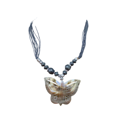 Butterfly Mother Of Pearl Necklace