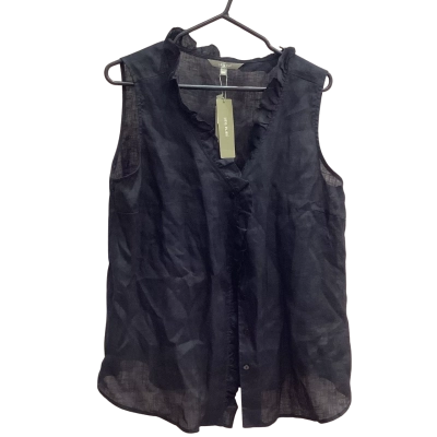 Yarra Trail Womens Size 14 Black Linen Tank Top   