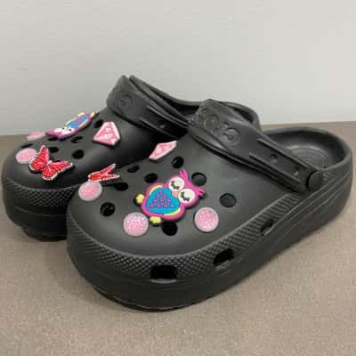 Crocs Girls Classic Clog Size 36 Black  