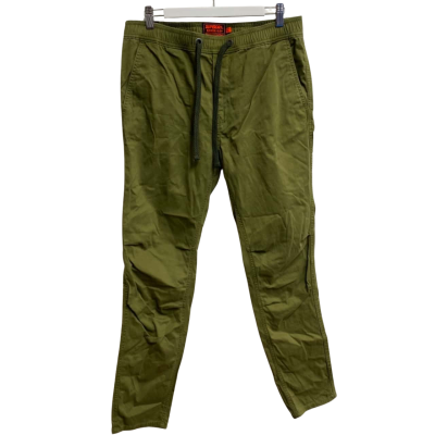 Superdry Mens  Size 32 Straight Leg Pants Olive Green 
