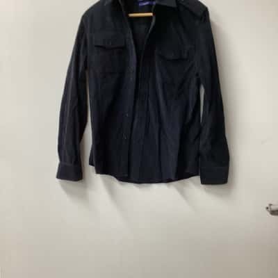  Yishon Mens  Size XS Long Sleeve Shirt Navy Blue C