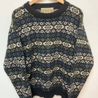 Roger David Mens  Size L Jumper Black  / Multicoloured 