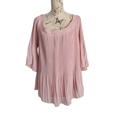 City Chic Womens  Size L Off-the-shoulder Top Pink  BNWT