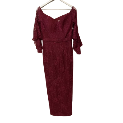  Jadore  Size 12 Cocktail Dress Maroon 