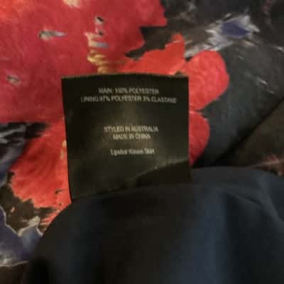 Womens A-Line Skirt Black  / Blue / Floral / Red 