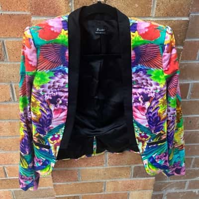 Bardot Womens  Size 6 Blazer Multicoloured / Pattern 