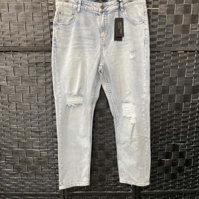 Decjuba Womens  Size 14 Distressed Jeans Blue 