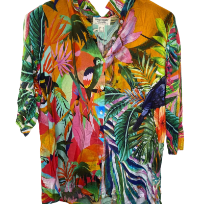 Orientique Womens Top Size 14 Multicoloured 