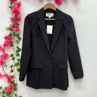 Glassons Womens Blazer Size 8 Black  
