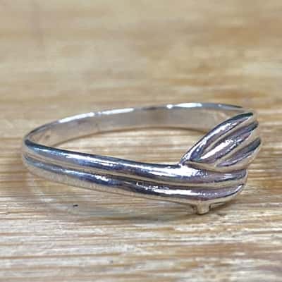 Sterling Silver Twist Ring (Stamped 925)