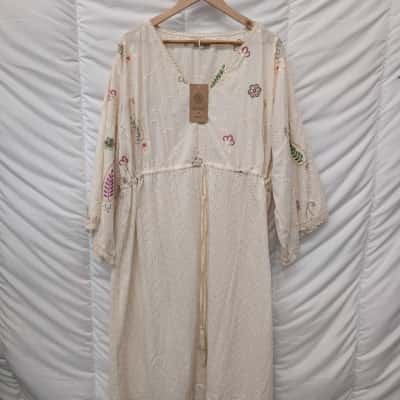 Vintage by Naudic Womens Floral Maxi Dress - Size XXXXL