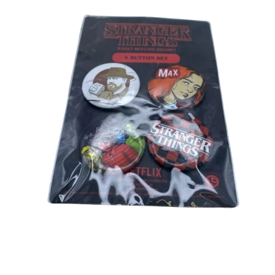 Sealed Stranger Things 4 Button Set Small Items