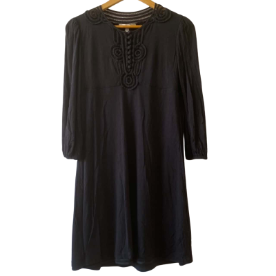 Piper Womens  Size 12 Midi Dress Black  