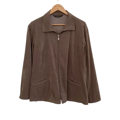 Black Pepper Womens  Size 18 Jacket Brown 