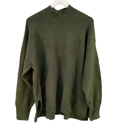 Decjuba Womens Size XXL High Neck Jumper Green BNWT
