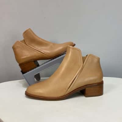 BNWOT Jo Mercer Womens  Size 36 /5 - 5.5 Tan Ankle Boots Brown 