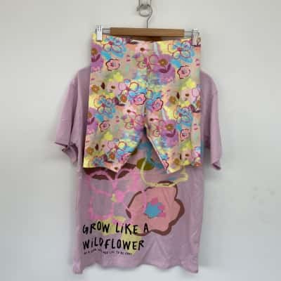 NEXT Purple Floral 2 Piece Set Sleepwear Size 14yrs