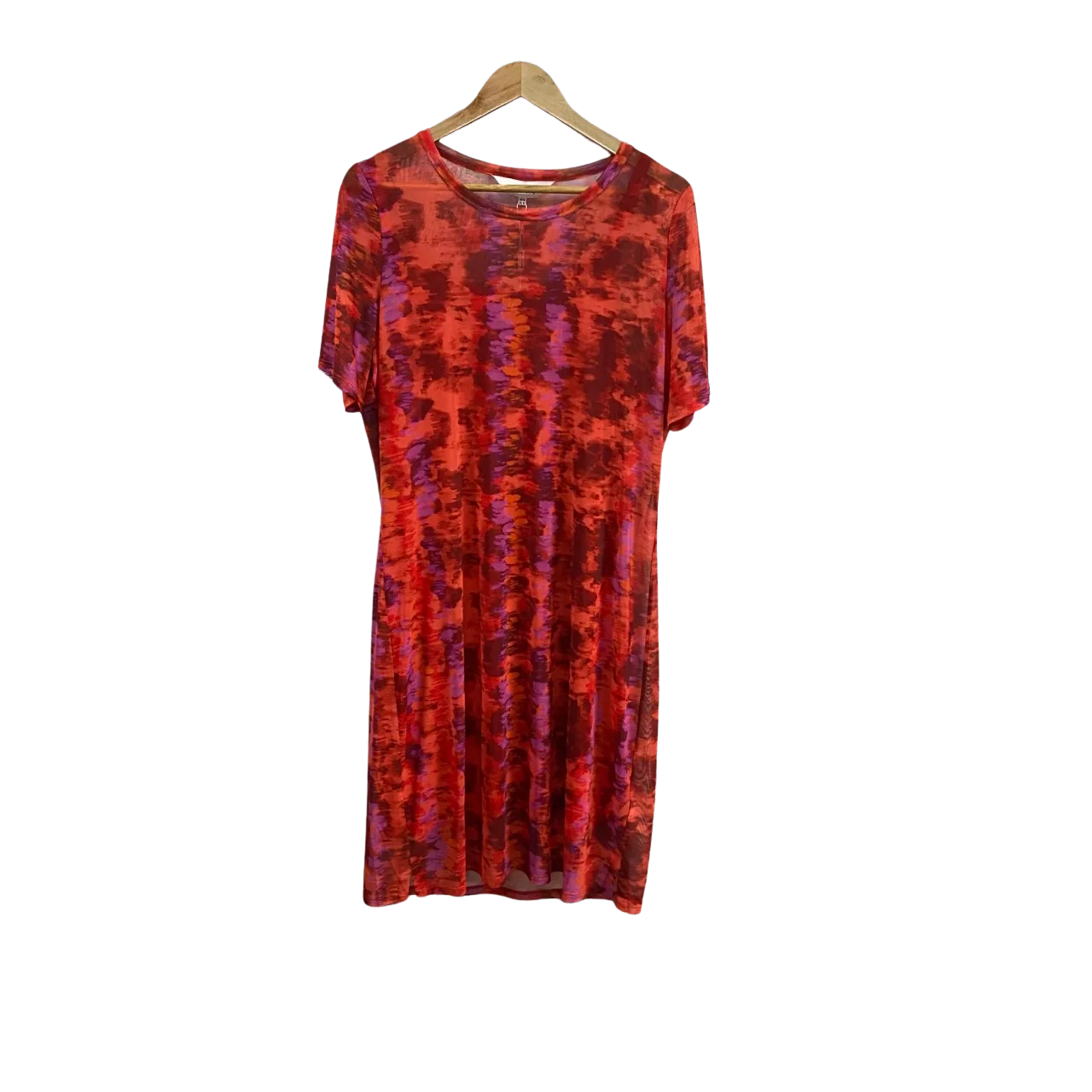 knee length dresses for ladies Plus/Reg Valentines Print Long Sleeve Mesh Top – Freckled Poppy main image 0