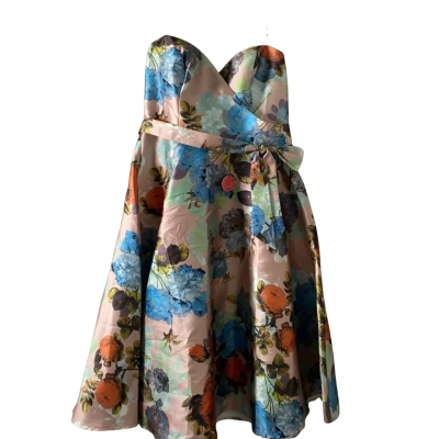 Chi Chi London Womens  Size 16 Midi Dress Multicoloured 