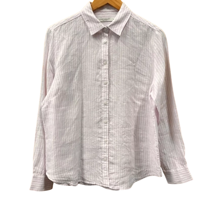 Sportscraft Light Pink/White Striped Shirt Size 12