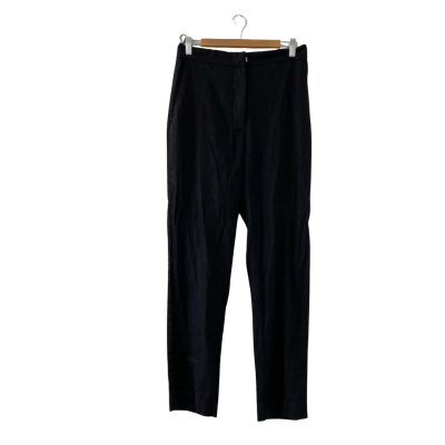 Karen Walker Women's Size 10UK/US6 Straight Leg Black Trousers 