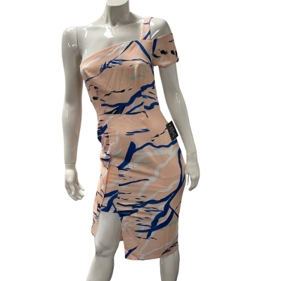Cooper St Womens  BNWT Size 8 Off The Shoulder Dress Blue / Floral / Pink  