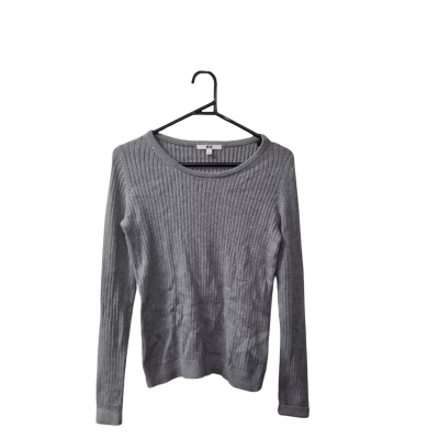 Uniqlo Women's Size S Crew Neck Ribbed Jumper in Grey 