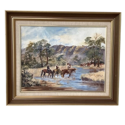 The Stragglers Painting by Meryl Hadfield ‘92
