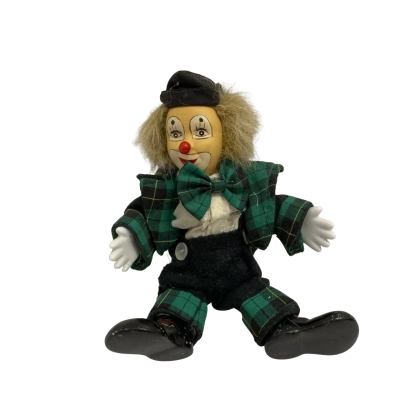 Vintage Porcelain Clown Doll