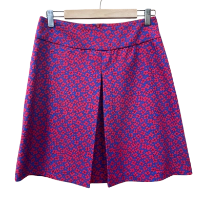 Review Red Floral A-Line Skirt Size 10